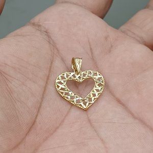 10kt real gold herat pendant